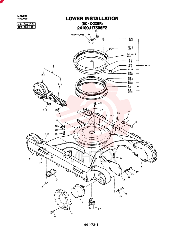 LOWER INSTALLATION (DOZER) 24100J17506F2 (2)