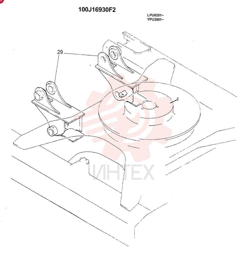 LOWER INSTALLATION(DOZER, LONG CRAWLER) 24100J16930F2