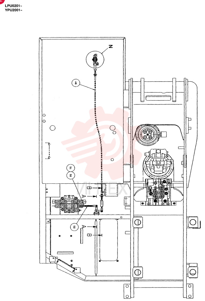 REMOTE CONTROL ASSY, REWORK (DOZER & EXTRA) 24100J17987F1 (1)