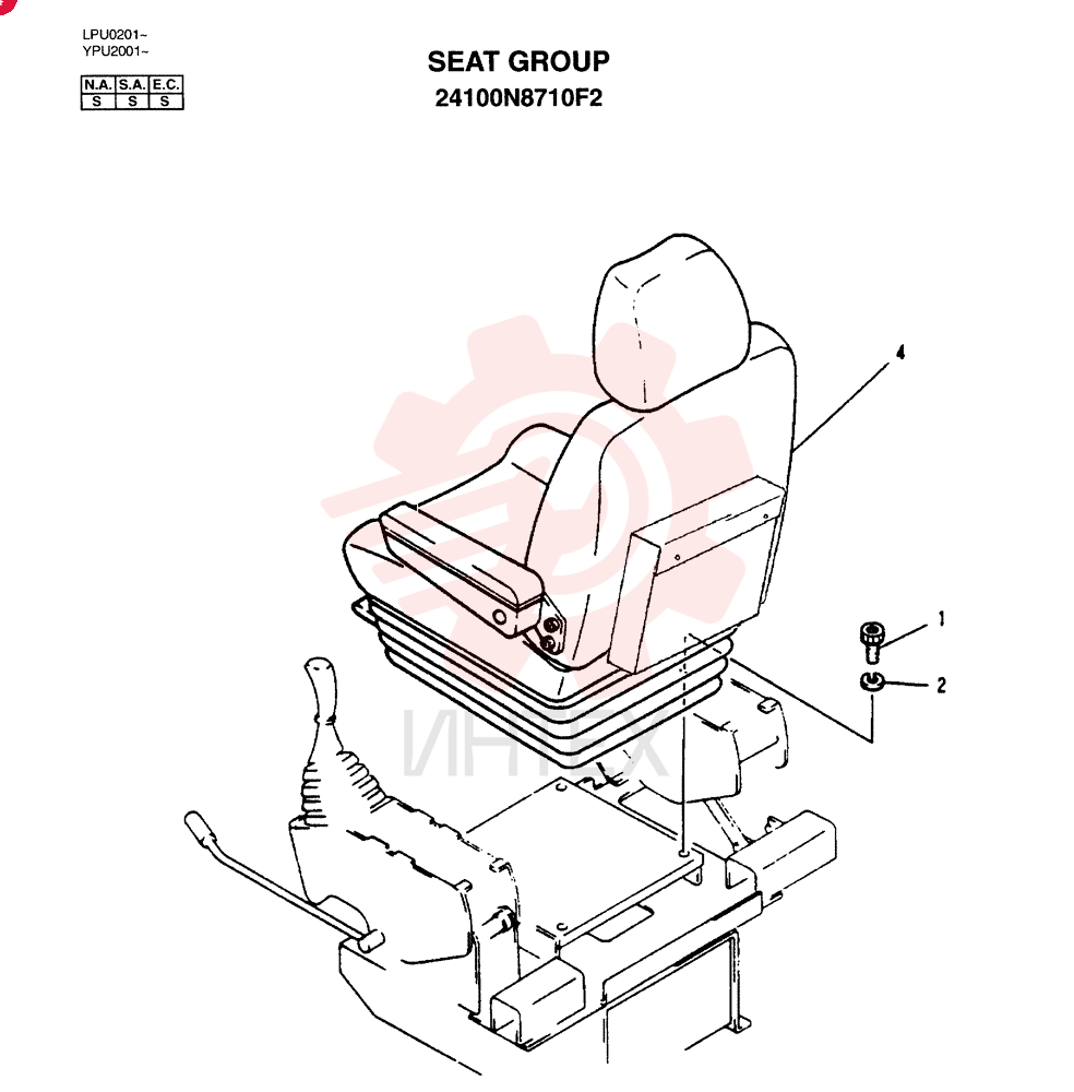 SEAT GROUP 24100N8710F2
