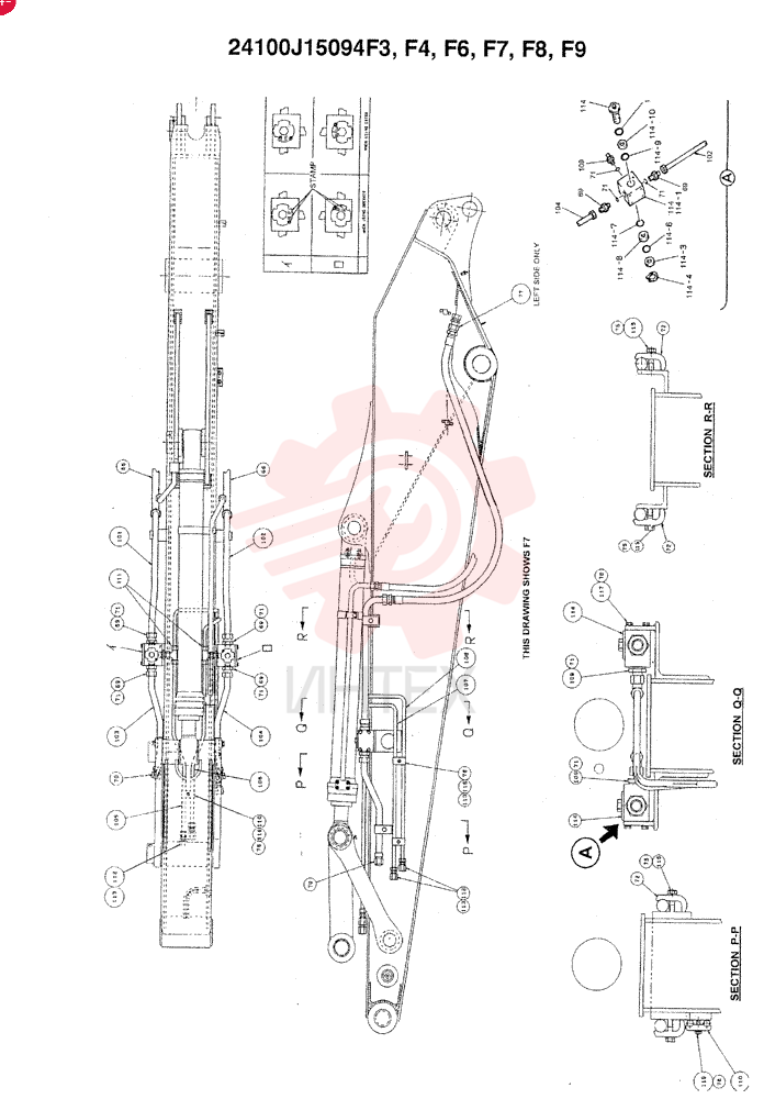 ARM ASSY, 3.0M STANDARD, Years: -01-APR-98 24100J1S094F3 (3)