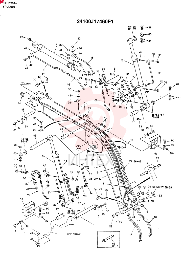 BOOM ASSY, 4.6M (BOOM SAFETY), Years: -01-JUL-98