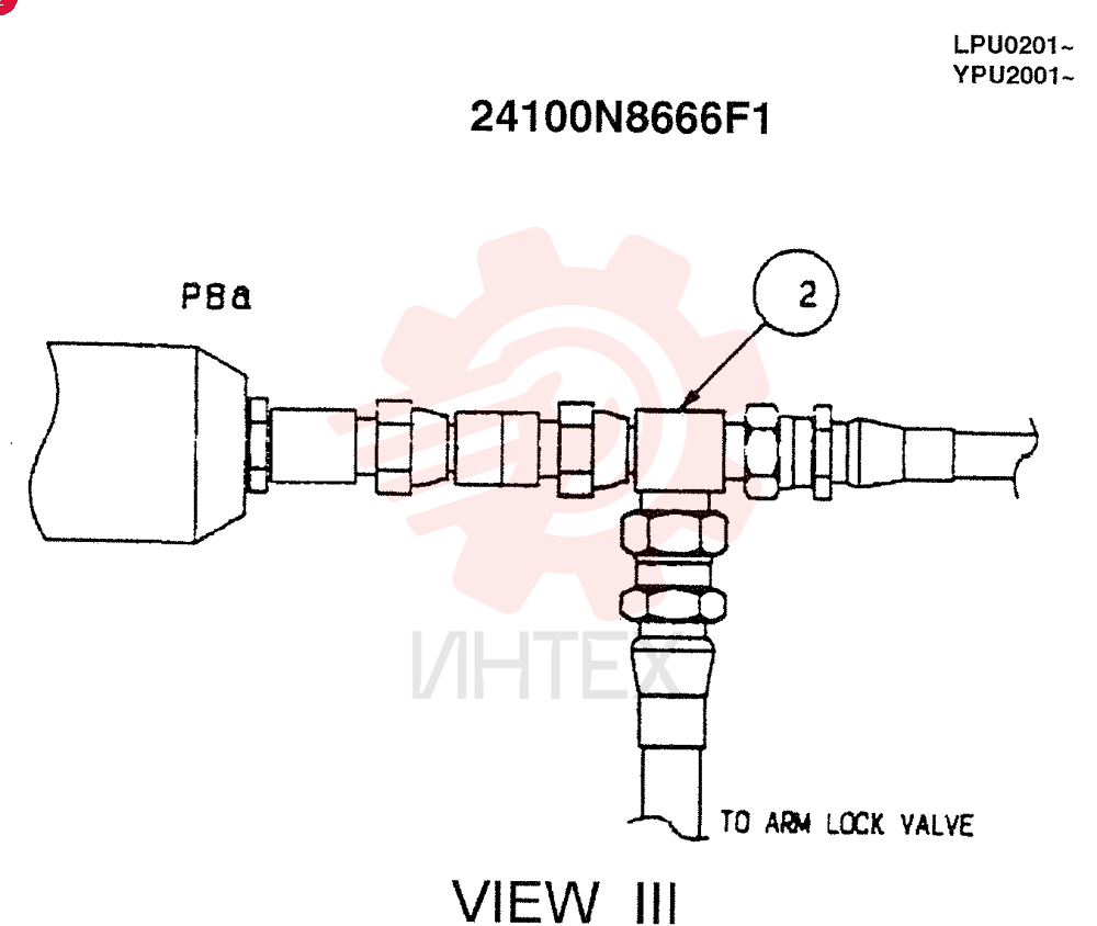 CONTROL ASSY, REMOTE(BOOM & ARM SAFETY)((-7/1/98) 24100N8666F1 (3)