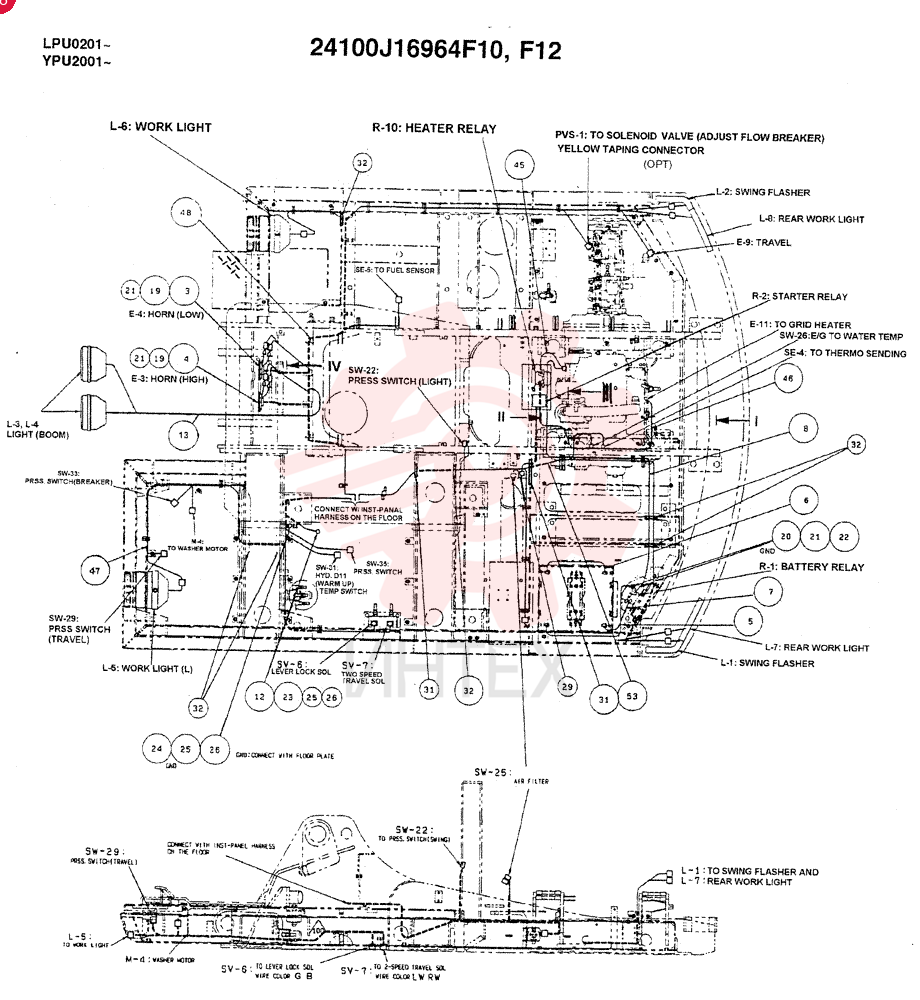 ELECTRICAL WIRING ASSY,N.A. & S.A.) 24100J16964F10 (3)