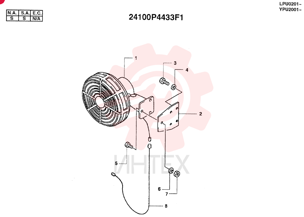 FAN INSTALLATION 24100P4433F1