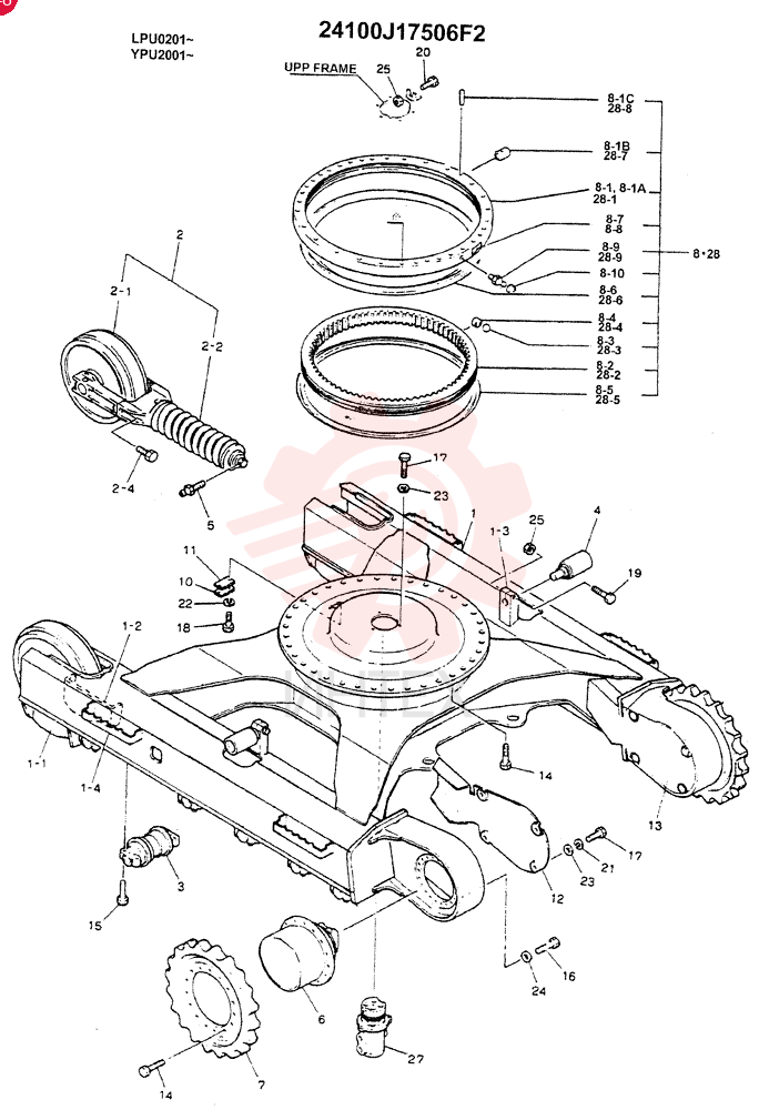 LOWER INSTALLATION (DOZER) 24100J17506F2 (2)