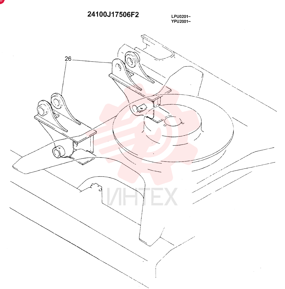 LOWER INSTALLATION (DOZER) 24100J17506F2 (1)