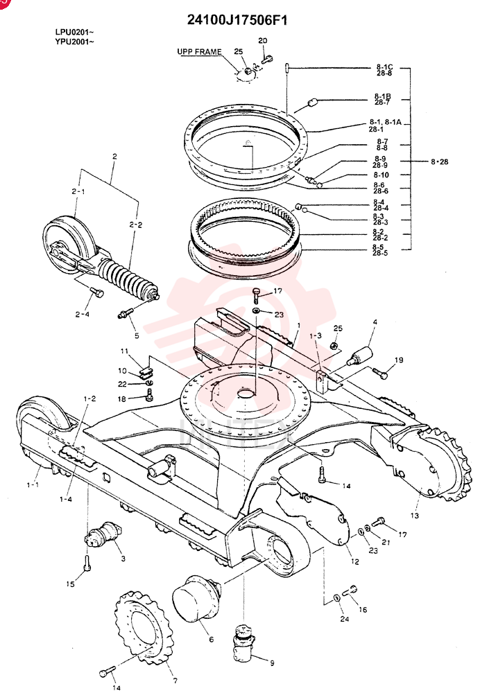 LOWER INSTALLATION(SHORT CRAWLER) 24100J17506F1