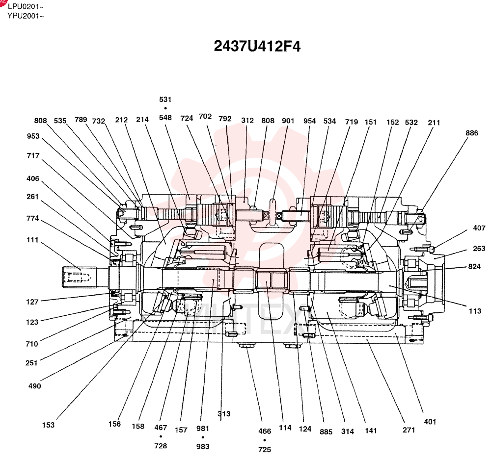 PUMP ASSY(NOT SERVICEABLE) 2437U412F4