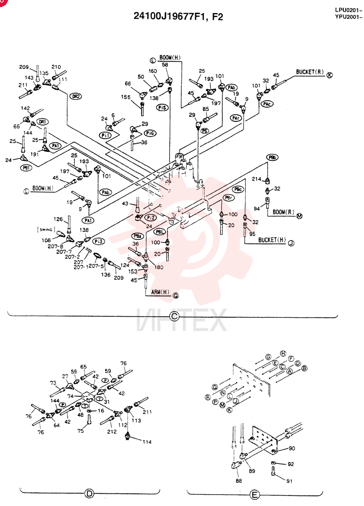 REMOTE CONTROL ASSY(N.A., S.A., BOOM SAFETY,BOOM&ARM SAFETY) 24100J19667F1 (3)