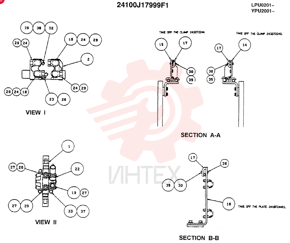 UPPER HYD LINES, REWORK(EXTRA) 24100J17999F1 (1)