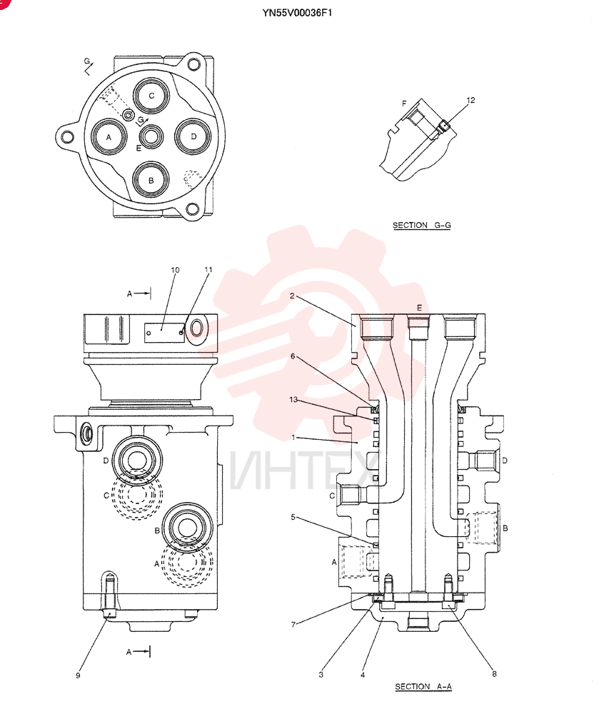 JOINT ASSY. YN55V00036F1