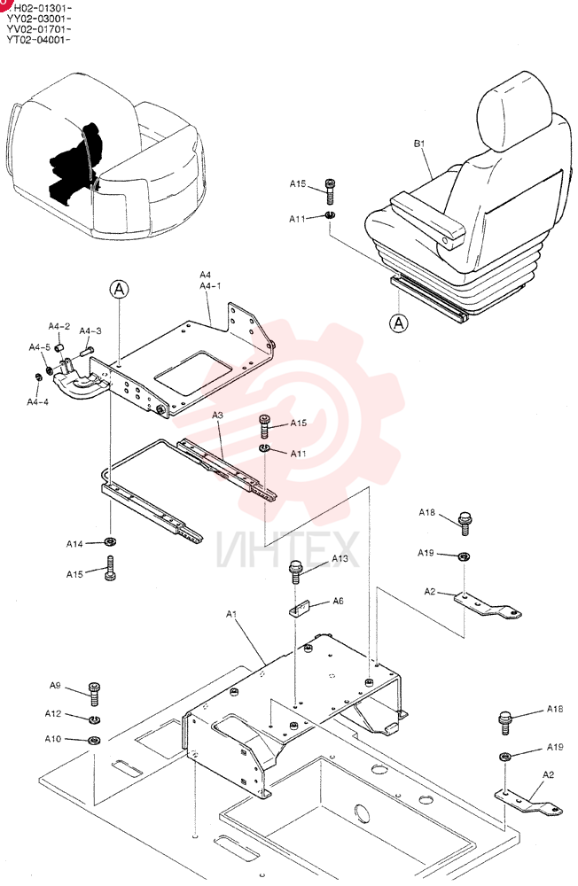 SEAT ASSY. YT25M00026F1