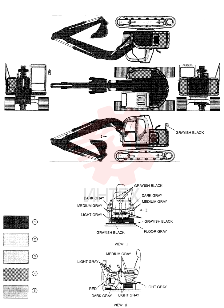 Схема (SK135SR-1E) - SHORT RADIUS EXCAVATOR ASN YY03-04555 (1/02-12/03)