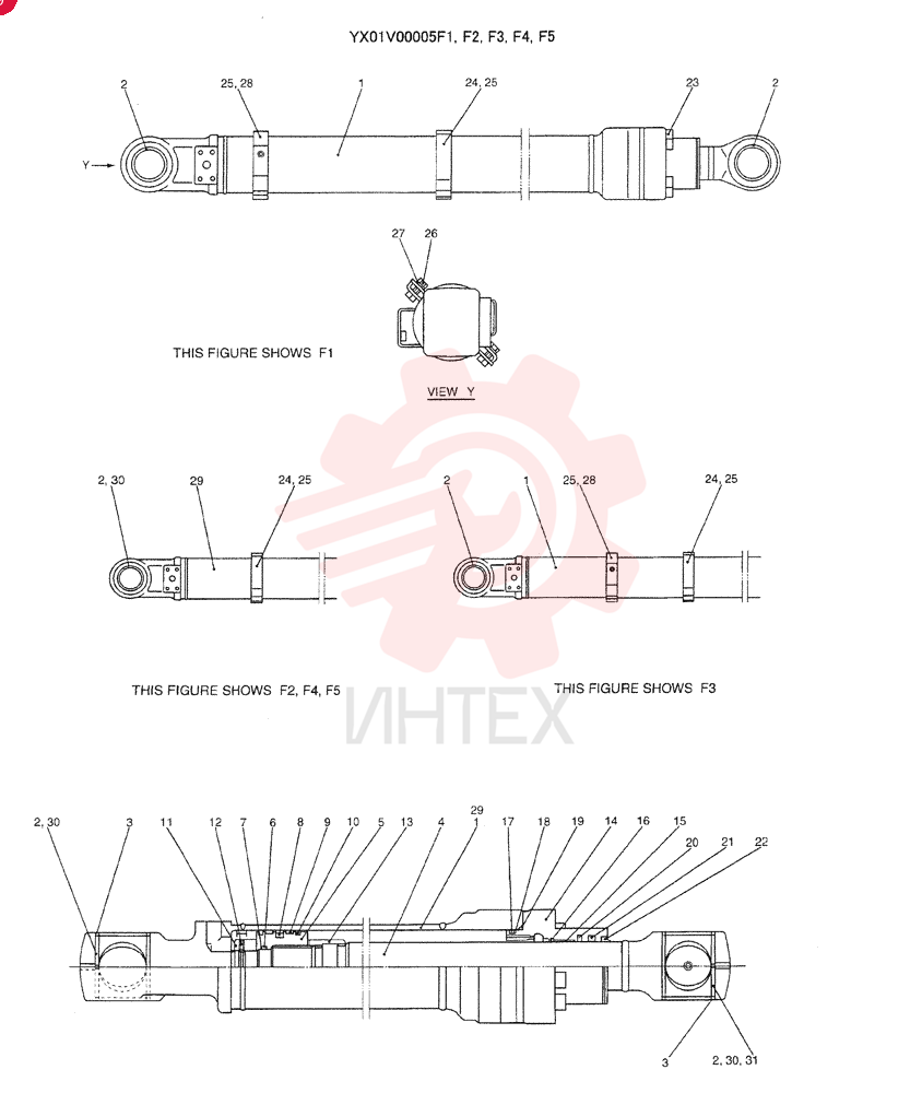 BUCKET CYLINDER YX01V00005F1