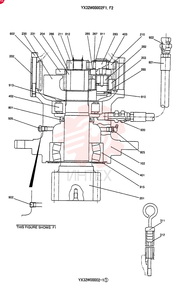 MOTO-REDUCTION GEAR YX32W00002F1