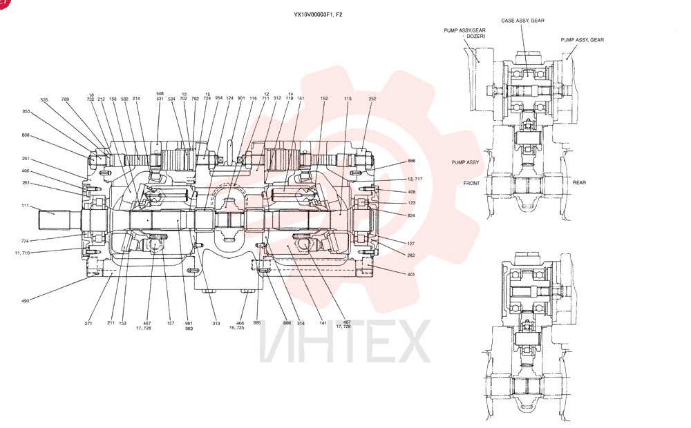 HYDRAULIC PUMP YX10V00003F1