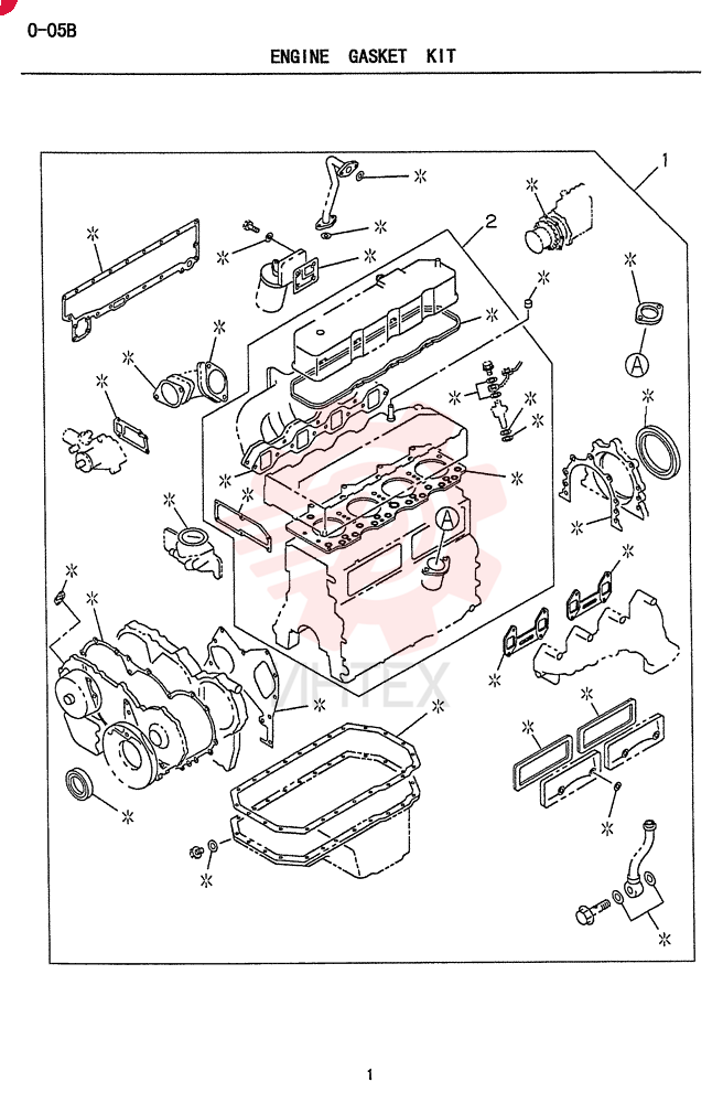 GASKET KIT VI5878127011