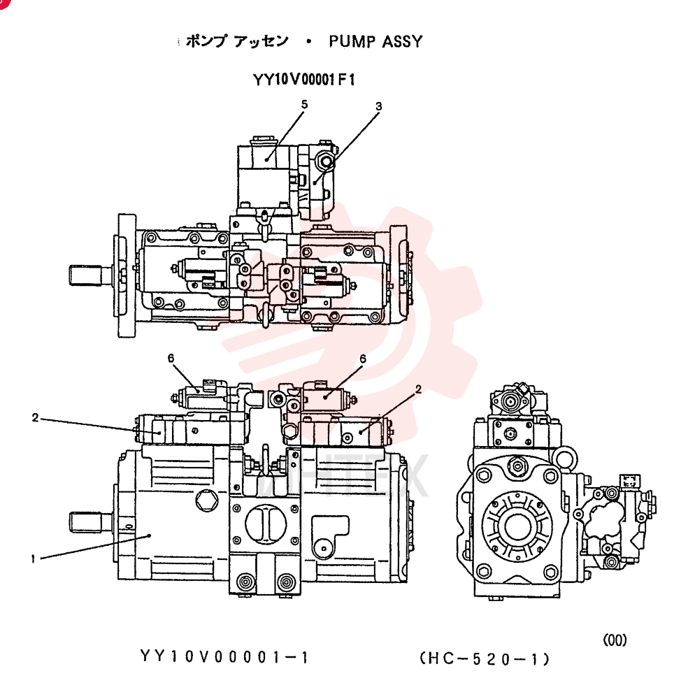 HYDRAULIC PUMP YY10V00001F1