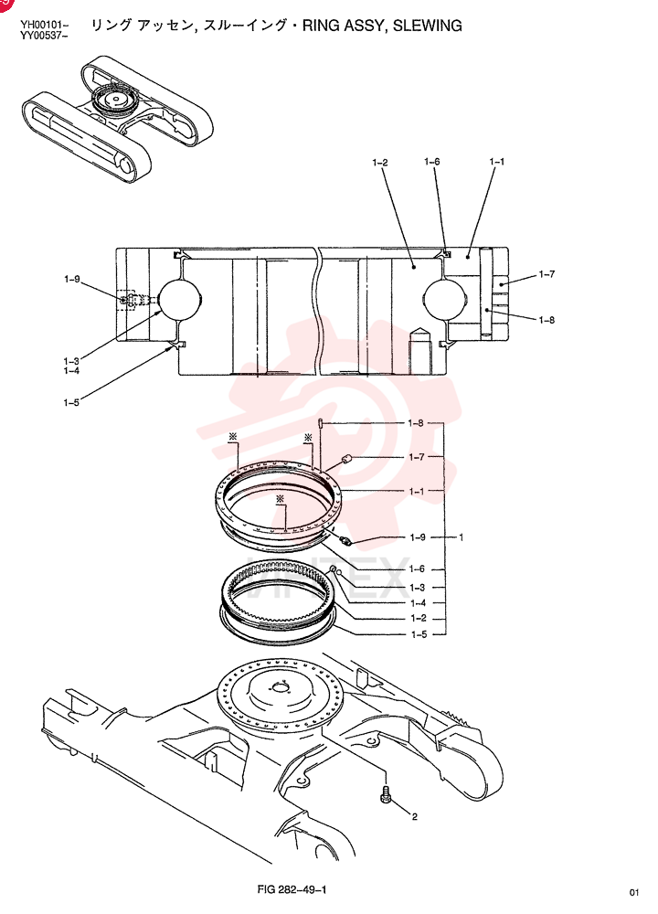 RING ASSY, SLEWING YY40F00001F1