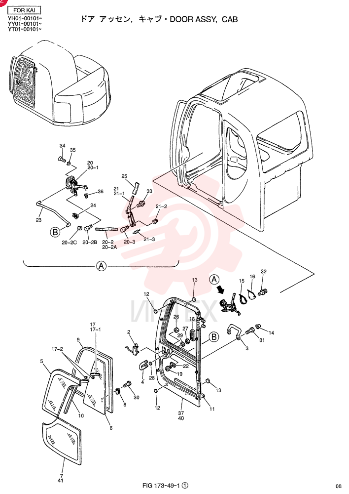 Схема (SK135SRL) - SHORT RADIUS EXCAVATOR ASN LK01-01001 (1/00-12/00) YT51C00002F2