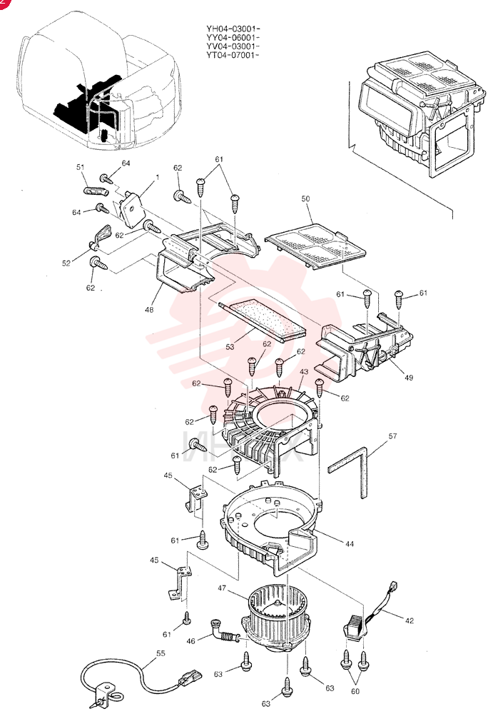 AIR CONDITIONER,Assembly YT20M00004F2 (1)