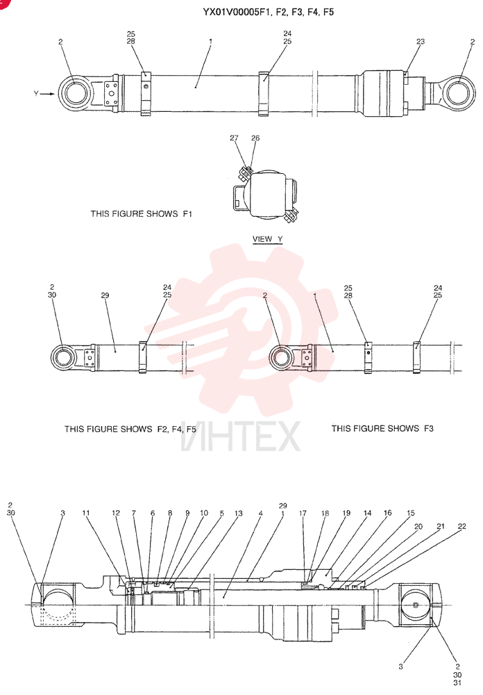 BUCKET CYLINDER YX01V00005F1