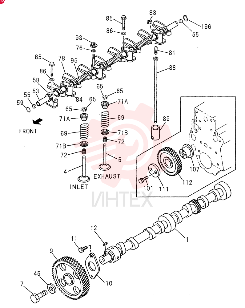 CAMSHAFT AND VALVE 0-14C
