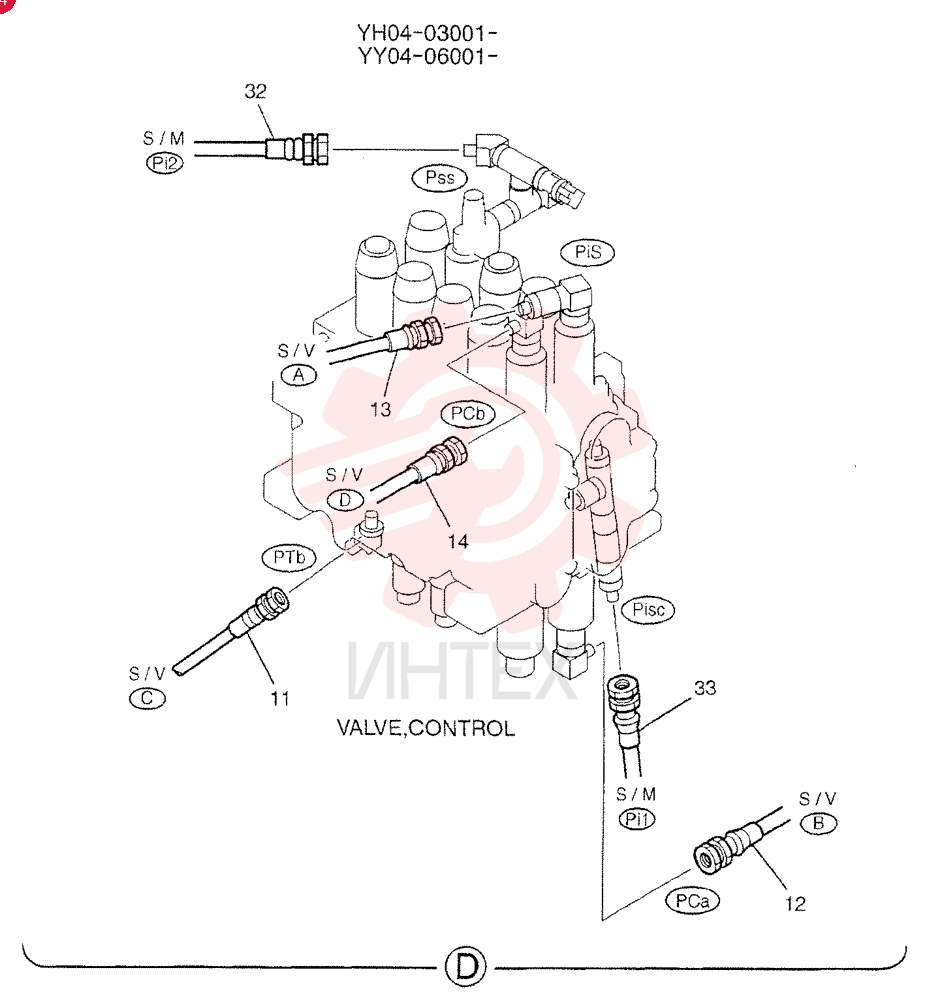 CONTROL LINES, VALVE YY64H00046F2 (1)
