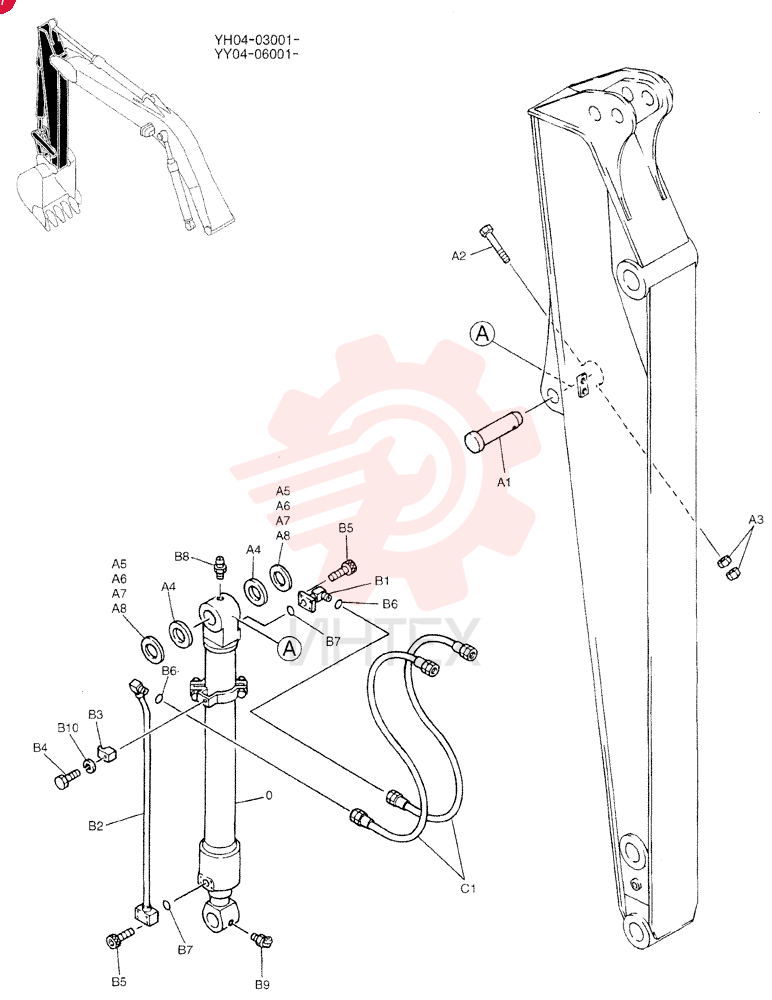 CYLINDER ASSY. YX01V00005F2 (2)