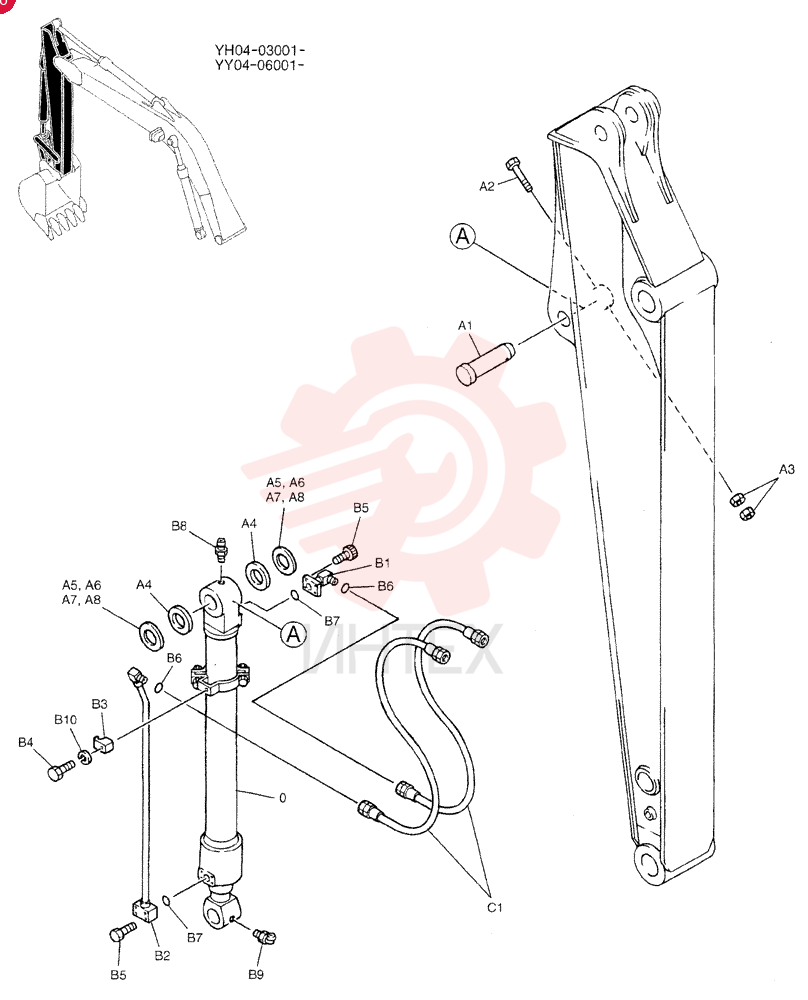 CYLINDER ASSY. YX01V00005F2 (1)