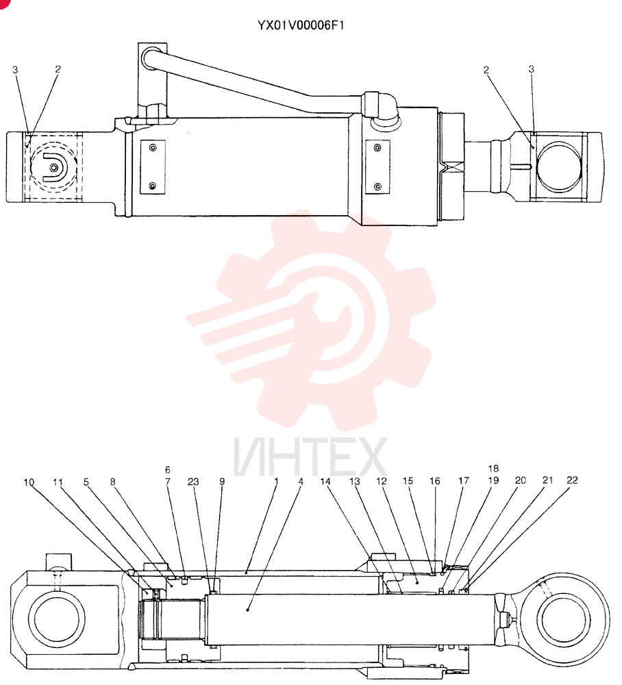 HYDRAULIC CYLINDER YX01V00006F1 (2)