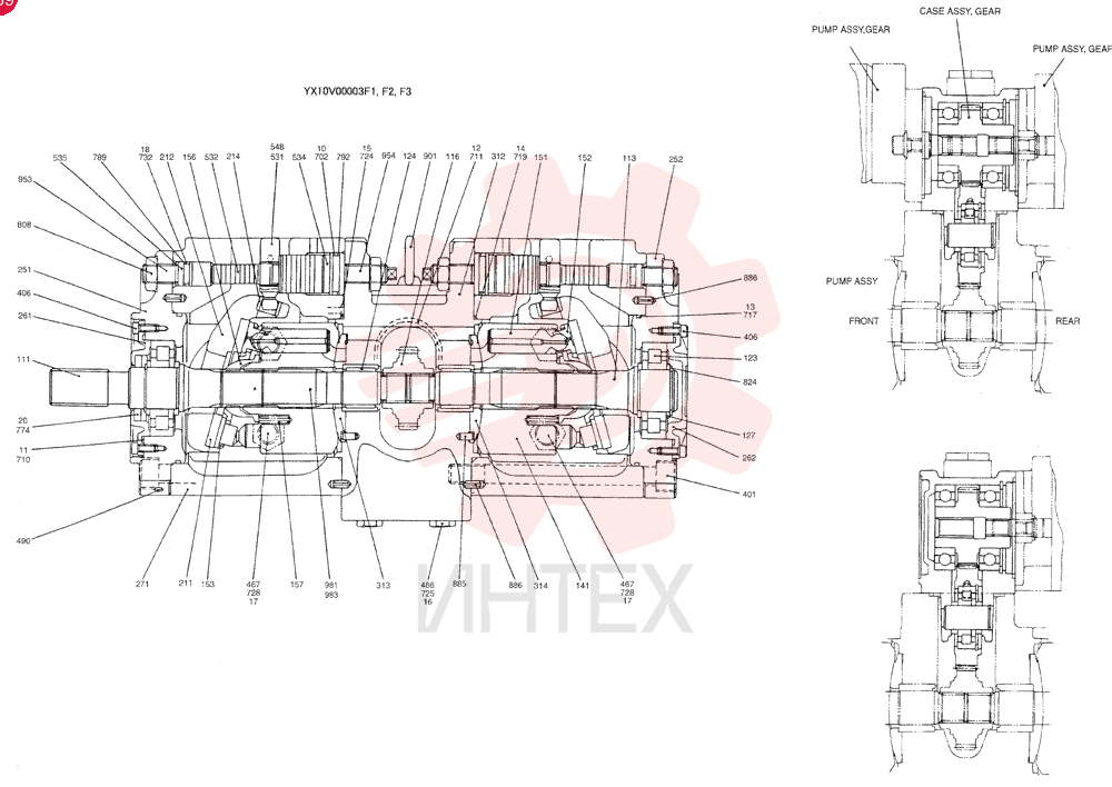 HYDRAULIC PUMP YX10V00003F1