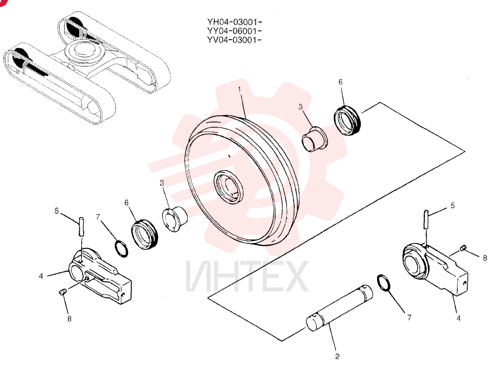 IDLER YX52D00003F1