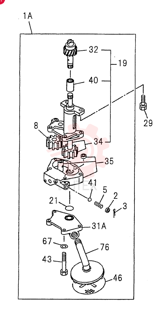 OIL PUMP AND OIL STRAINER 0-51C