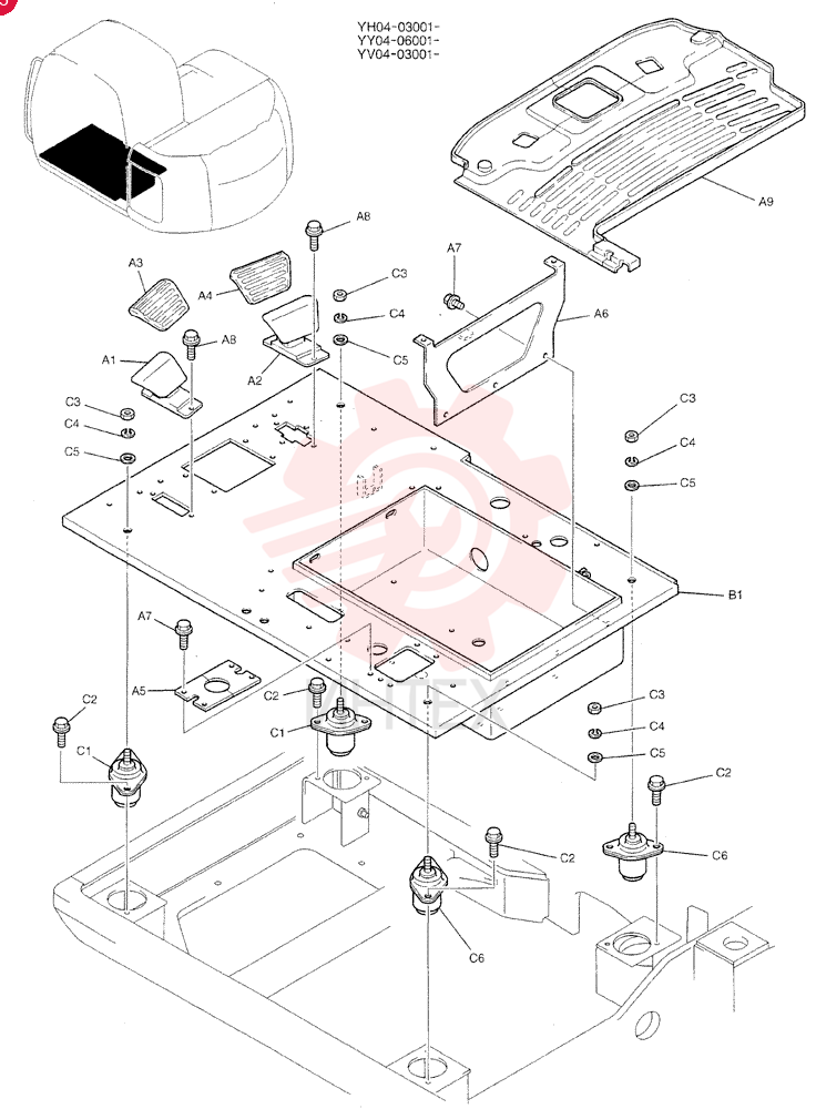 PLATE ASSY. YY03M00014F1