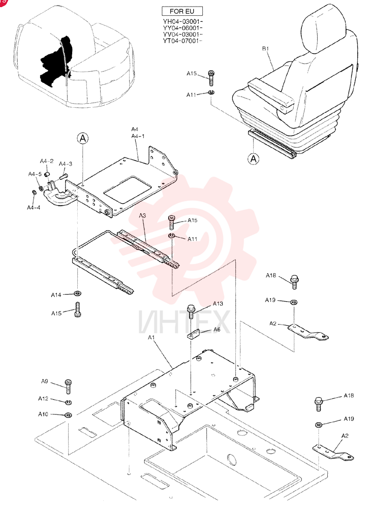 SEAT ASSY. YT25M00026F1