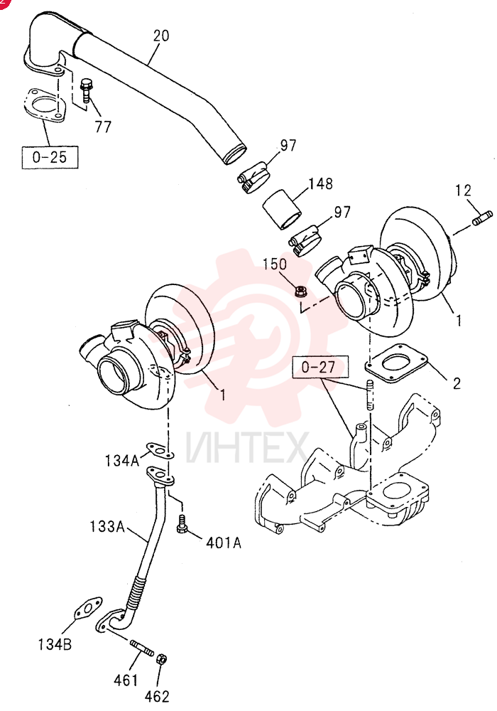 TURBOCHARGER SYSTEM 0-36C