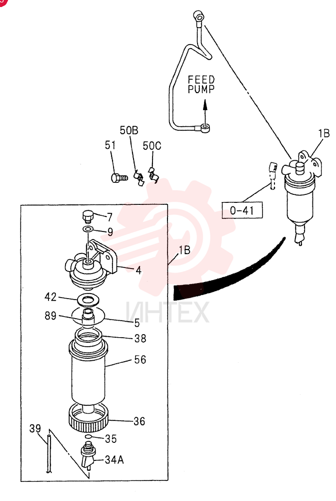 WATER SEDIMENTER; FUEL 1-45C