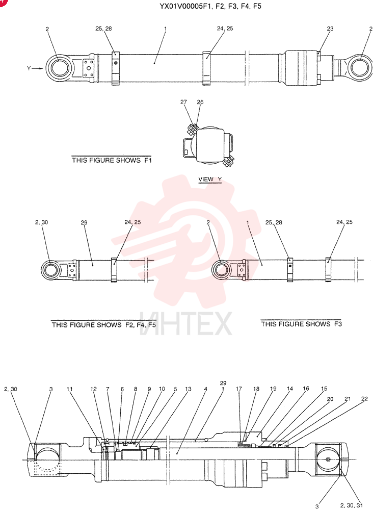 BUCKET CYLINDER YX01V00005F1