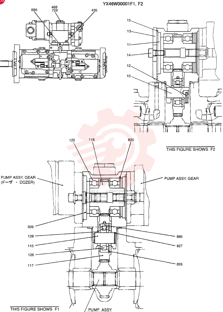 CASE ASSY. YX46W00001F1