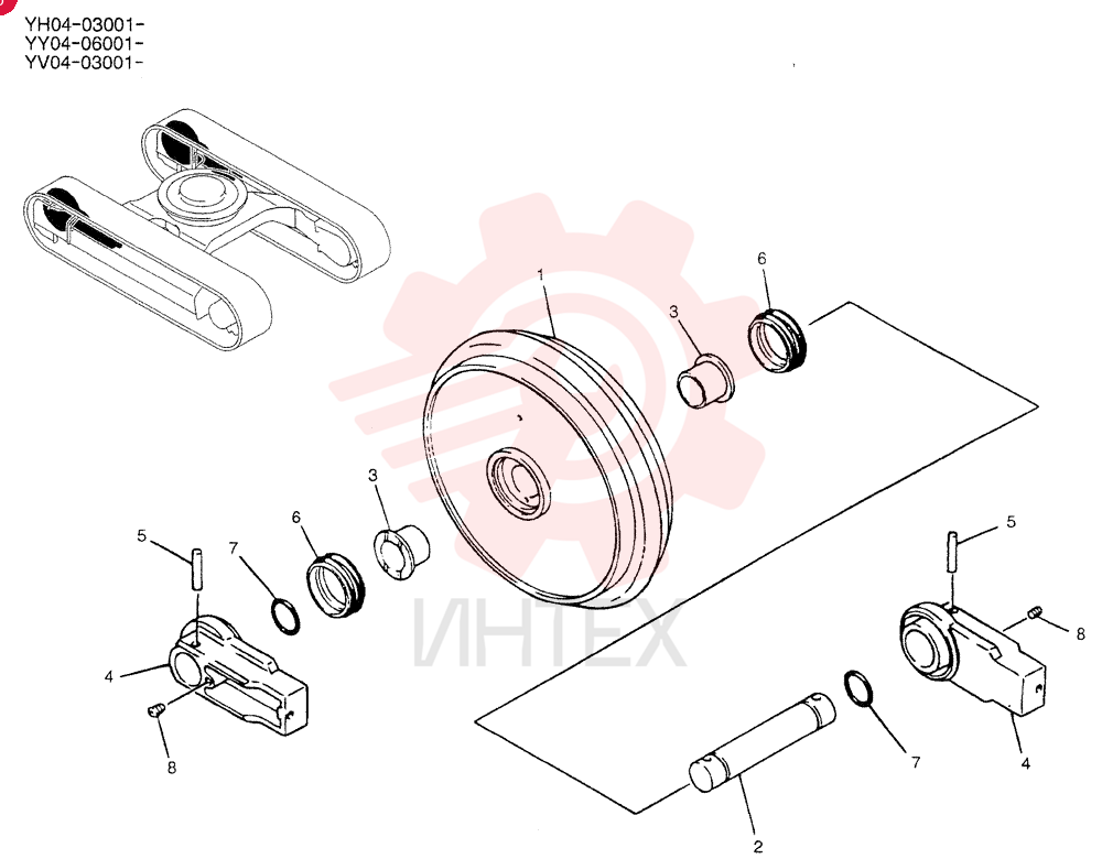 IDLER YX52D00003F1