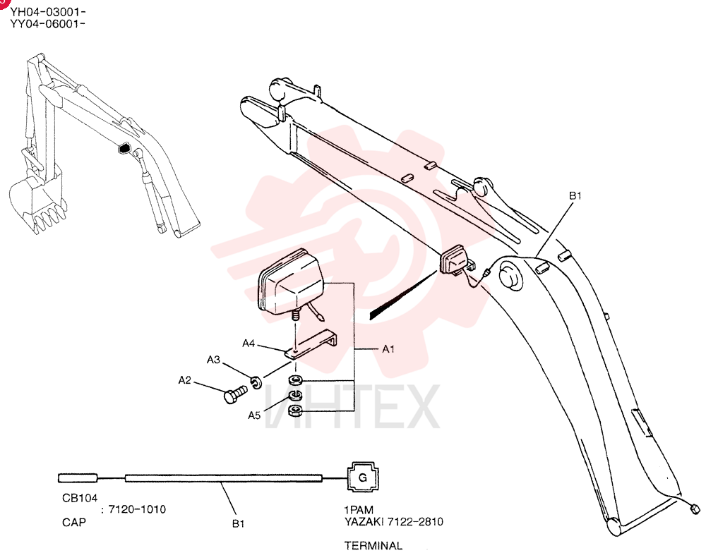 LIGHT ASSY. YV80E00001F1