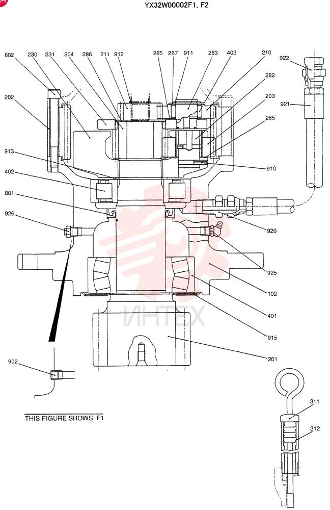 MOTO-REDUCTION GEAR YX32W00002F1