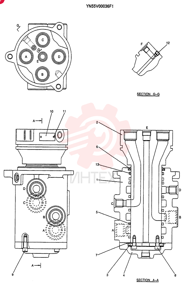 JOINT ASSY. YN55V00036F1