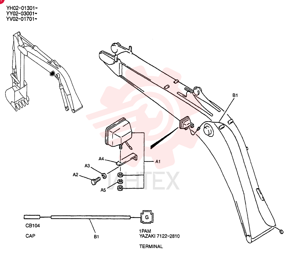 LIGHT ASSY. YV80E00001F1