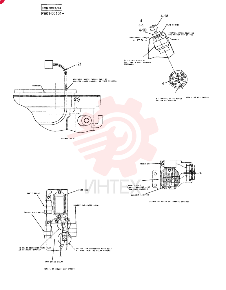 HARNESS ASSY, Serial Range: PE00101-PE02108 PE13E00002F3 (2)
