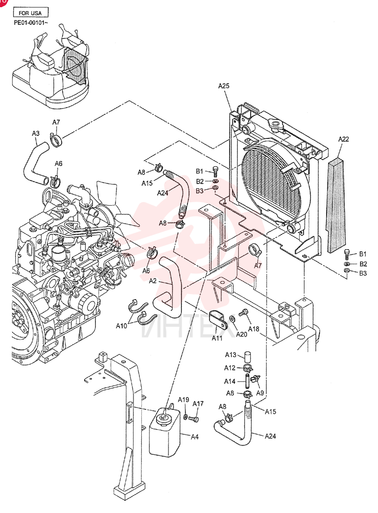 Схема (SK13SR) - COMPACT EXCAVATOR ASN PE01-00101 (1/00-12/03) PE05P00002F2