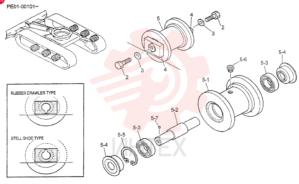 TRACK ROLLER PE64D00004F2
