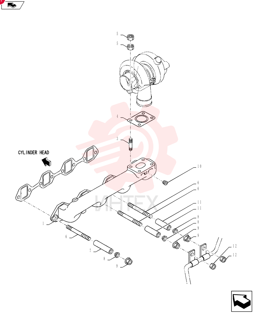 EXHAUST MANIFOLD VA3423221600